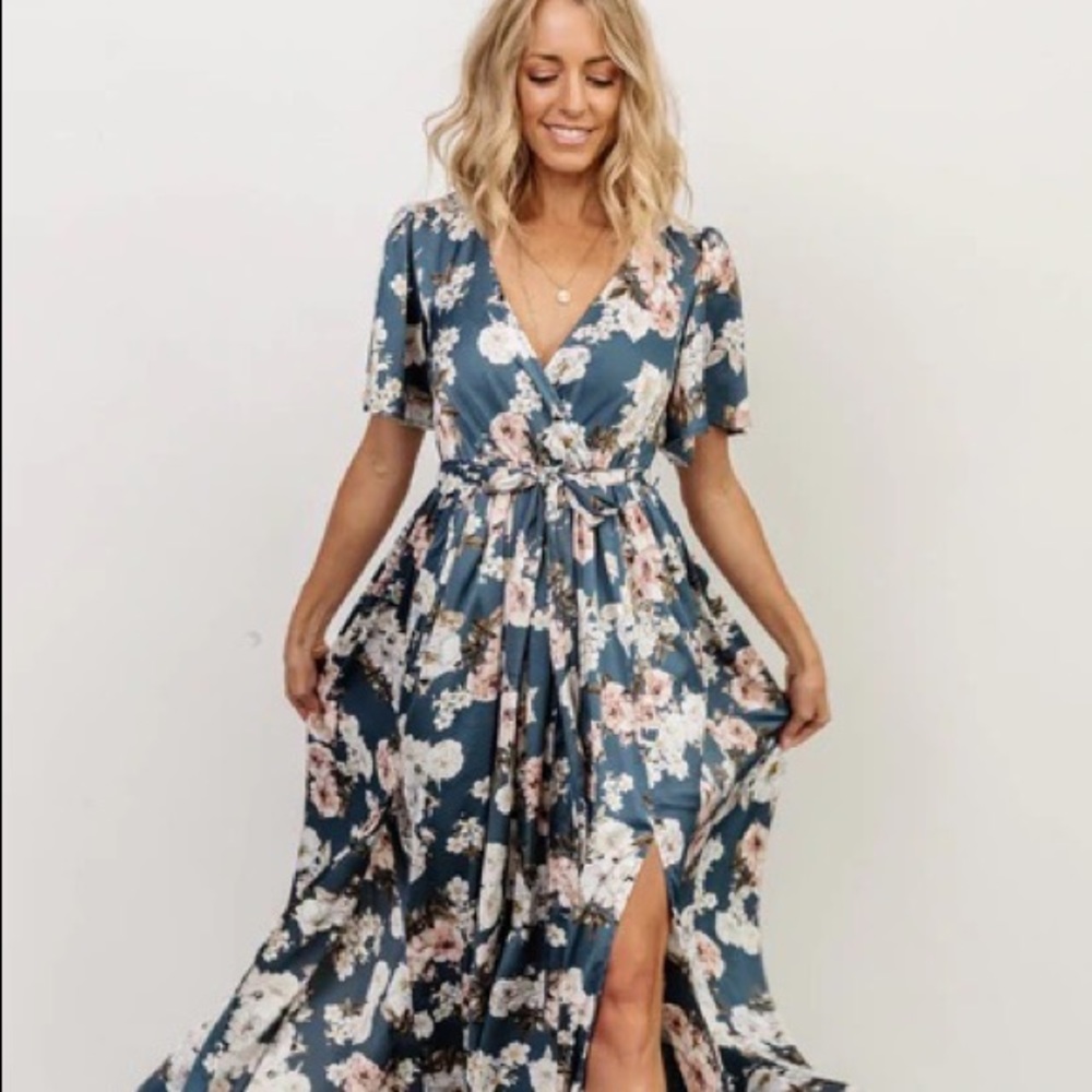 Sicily Satin Maxi Dress